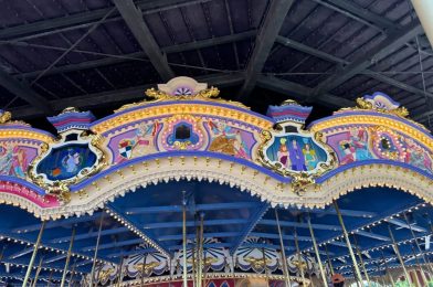 Painting Nears Completion on Prince Charming Regal Carrousel in Magic Kingdom