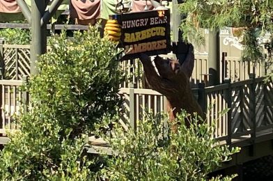 Hungry Bear Barbecue Jamboree Sign Debuts With New Look at Disneyland