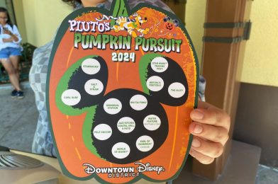 First Look at Map and Prizes for Pluto’s Pumpkin Pursuit 2024 at Downtown Disney