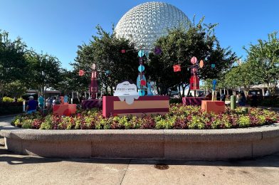 2024 EPCOT International Food & Wine Festival Sign and More Decor