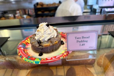 New Taro Bread Pudding is a Halloween Treat at Aunt Cass Cafe in Disney California Adventure