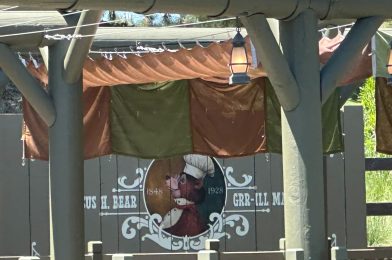 New Ursus H. Bear Mural at Hungry Bear Barbecue Jamboree in Disneyland