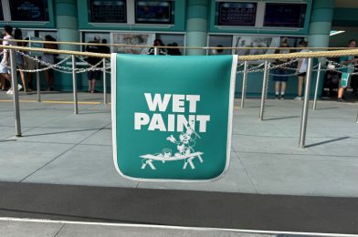 New ‘Wet Paint’ Flags Debut at Walt Disney World