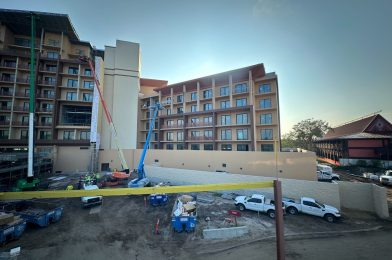 Moana’s Outrigger Boat Spotted at DVC Island Tower at Disney’s Polynesian Resort