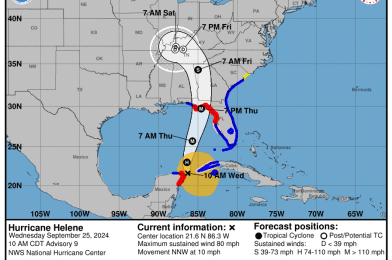 Hurricane Helene Forms, Expected to Hit Florida as Major Category 3 Storm