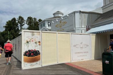 The Cake Bake Shop at Disney’s Boardwalk Nearing Completion