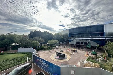 Test Track Entrance Sees Minor Structural Progress at EPCOT