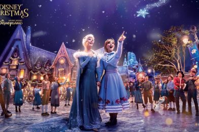 First Look at World of Frozen Christmas Decorations Coming to Hong Kong Disneyland