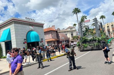 Raptor Paddock Float Joins Universal Mega Movie Parade