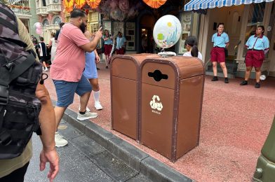 New Disney Recycling Bins Arrive at Magic Kingdom