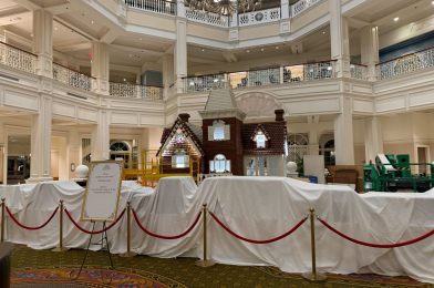 Disney’s Grand Floridian Gingerbread House Almost Complete for 2024 Holidays