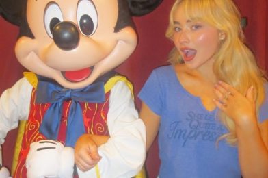 Sabrina Carpenter Meets Mickey Mouse at Magic Kingdom