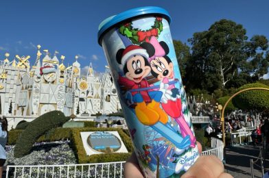 Mickey & Friends Hit the Slopes on the 2024 Disneyland Resort Holiday Travel Tumbler