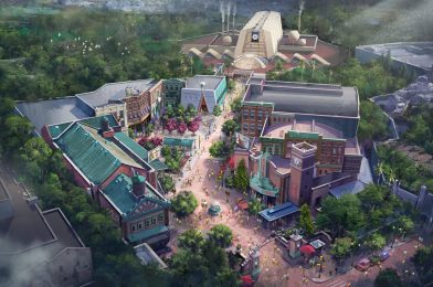 CONCEPT ART: MuppetVision Changing to Mostropolis, Mama Melrose’s to Become Harryhausen’s, & More Monsters Inc. Land Details