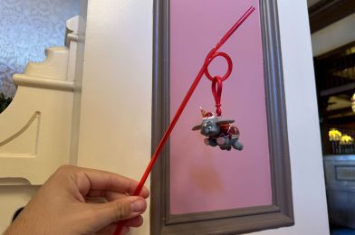 Dumbo Holiday Straw Clip Flies Into Disneyland Resort